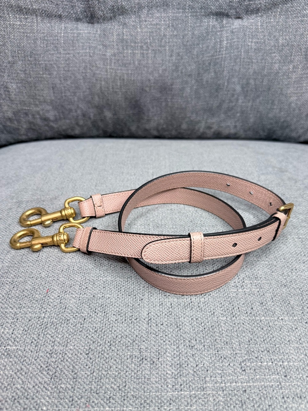 DIOR adjustable crossbody strap rose poudre